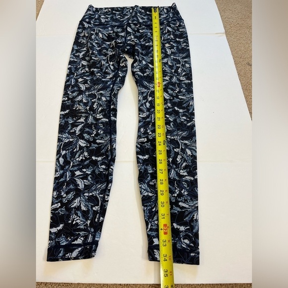 Lululemon Wunder Under High Rise Tight Blue Print Size 10 - Picture 6 of 9